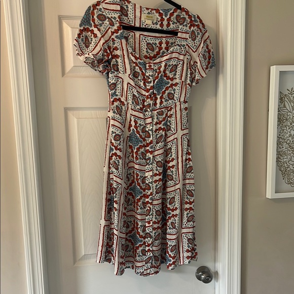 Anthropologie Floral Print Button-Down Dress - Picture 4 of 6